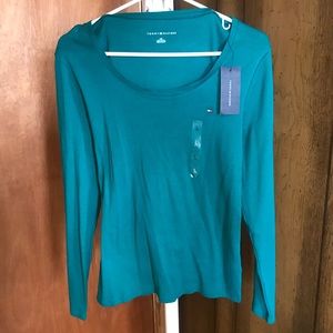 Tommy Hilfiger Teal Long Sleeve Shirt